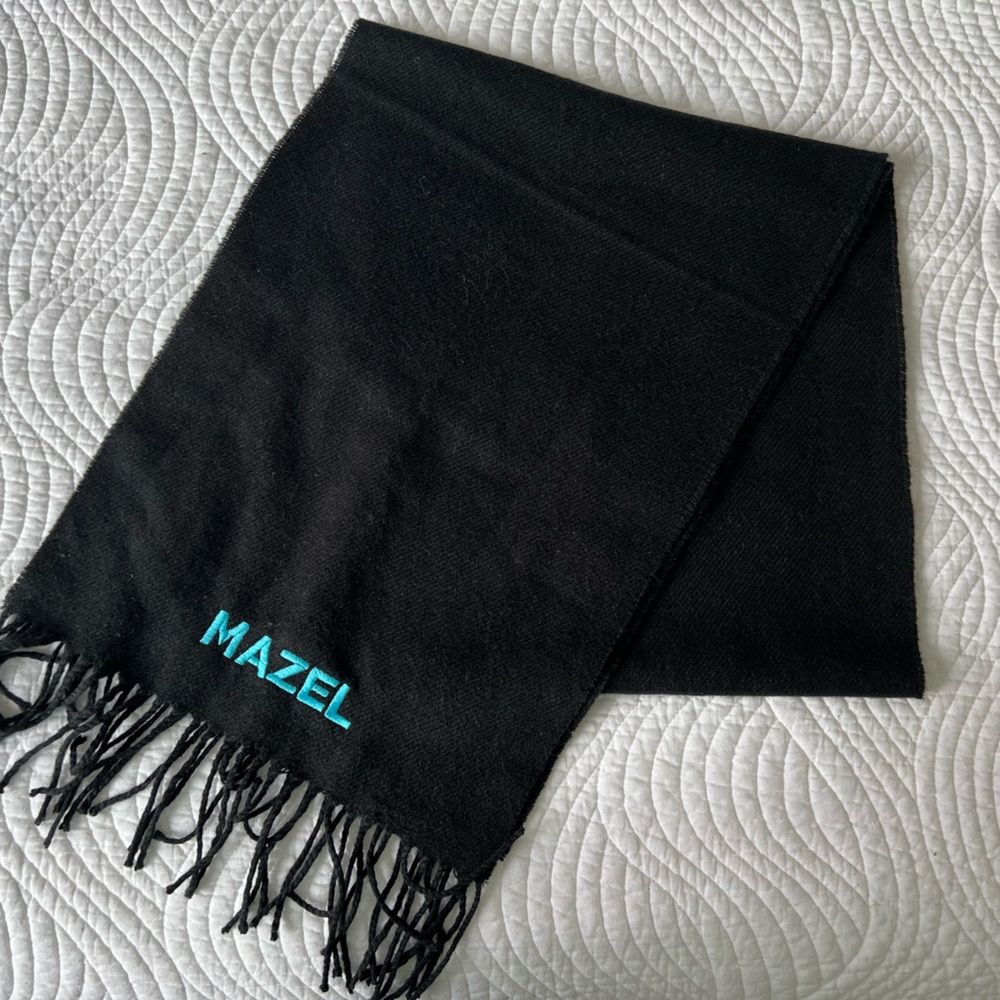BRAVOCON WWHL “Mazel” scarf NEW! 12”W x 64”L (without fringe)